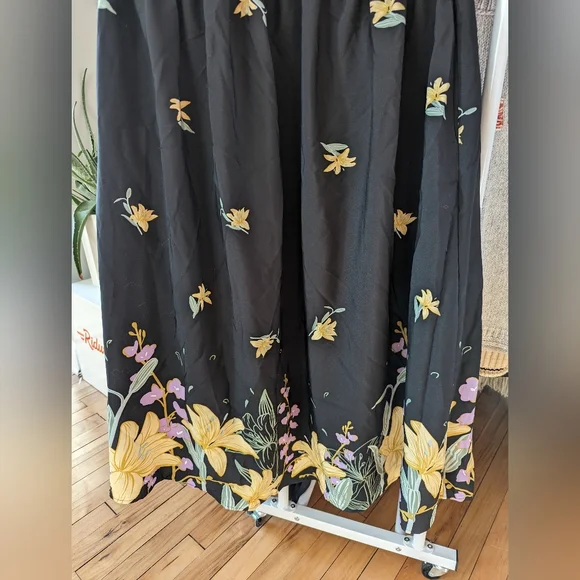 Floral maxi shorts sleeves dress - Picture 5 of 11